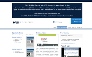 COVID-19 & People with IDD